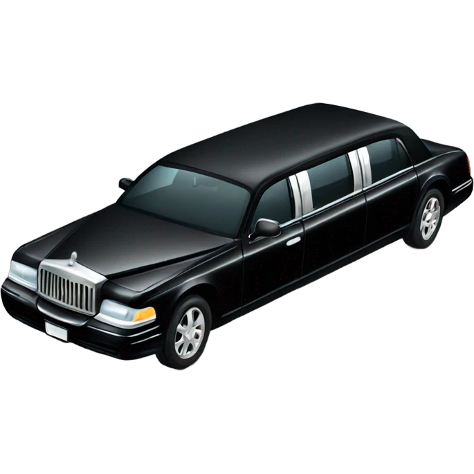 Black limousine  emoji