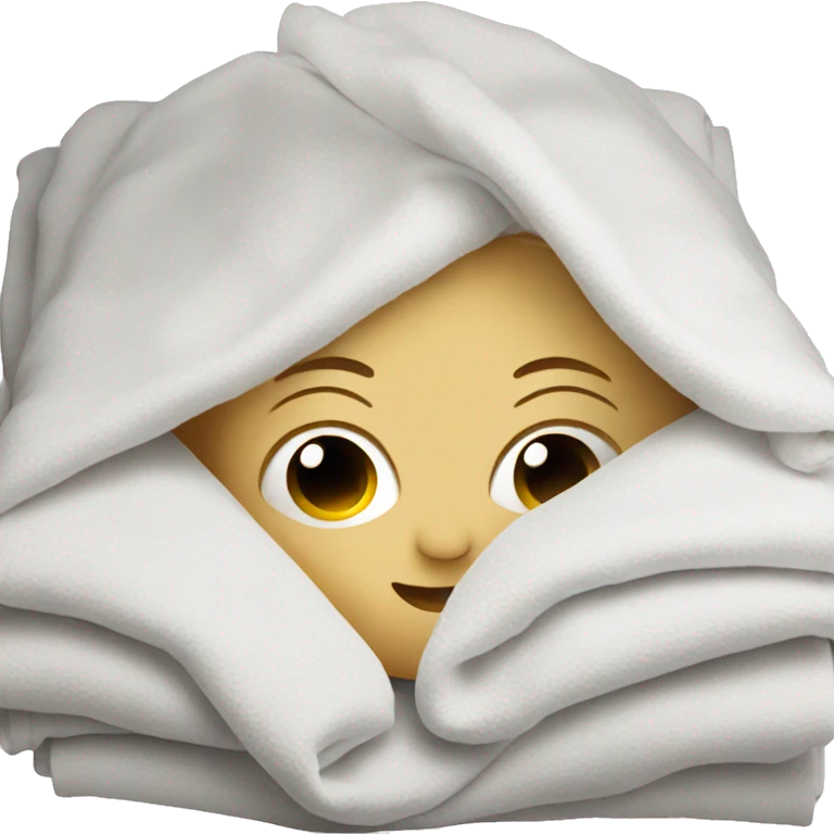 Baby blankets folded emoji