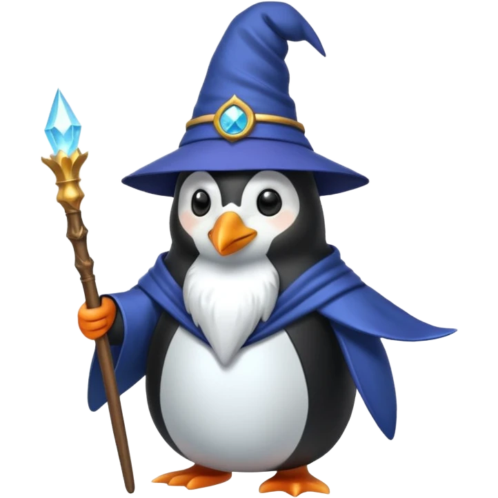 Penguin Wizard emoji