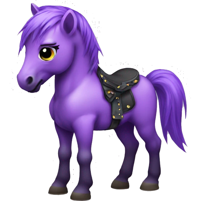 punk-baby-horse-purple emoji