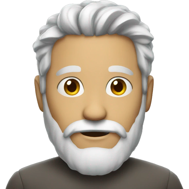 bold guy with gray beard emoji