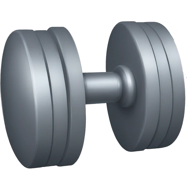 gym dumbell ball emoji