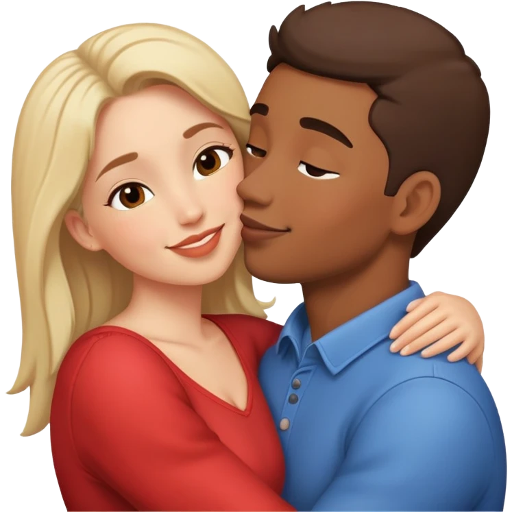 Kissing couple emoji