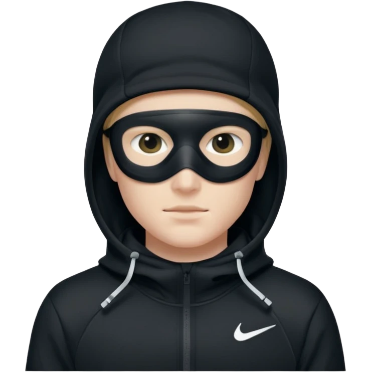 White person wearing a Nike Tex with hood and ski mask co all black and https://encrypted-tbn0.gstatic.com/images?q=tbn:ANd9GcTQEV3H5Fpq8Dp-ki2RTwgbdHqMsKZzDtarA9ywqiFzKVKjxdLc5Fq9yDOax7-XC4trueI2pFuItpqM_TVrGODdDG5la_rbm9lB8utSLKXm&s=10 emoji