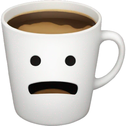 Face with coffee addiction emoji