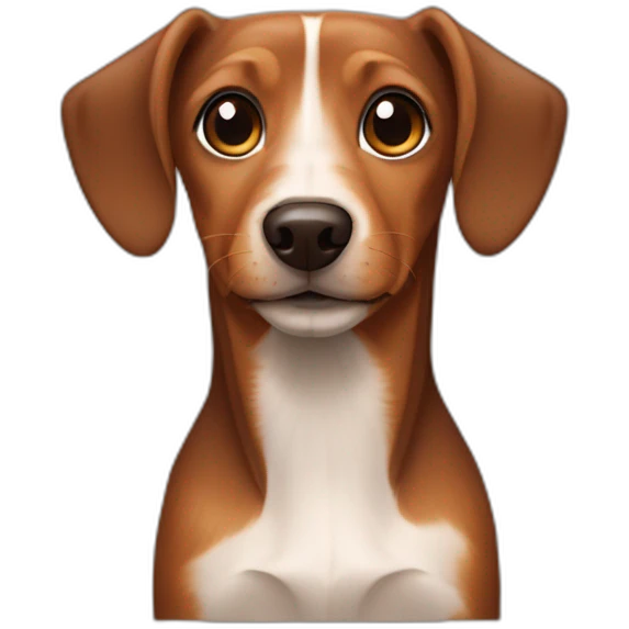 brown dachshund and terrier dog mix emoji