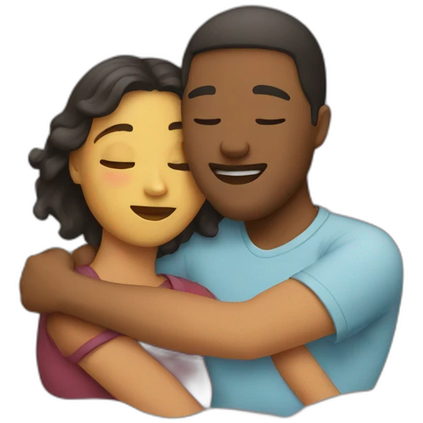 Two people cuddling emoji
