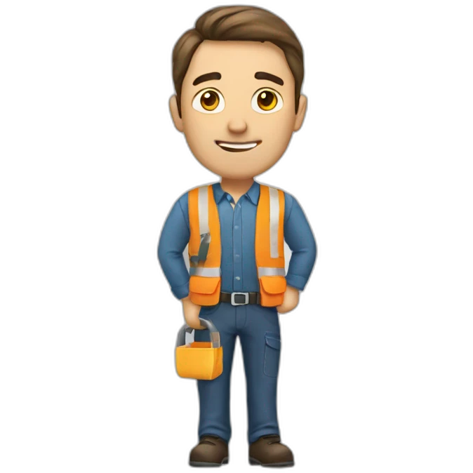 man on work emoji