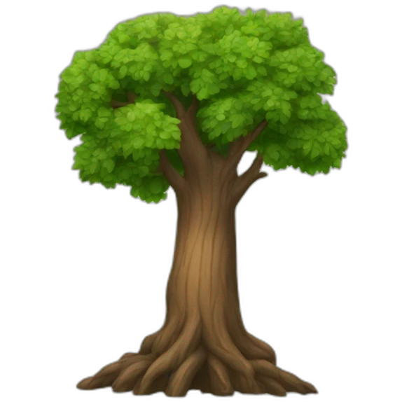 A man tree emoji