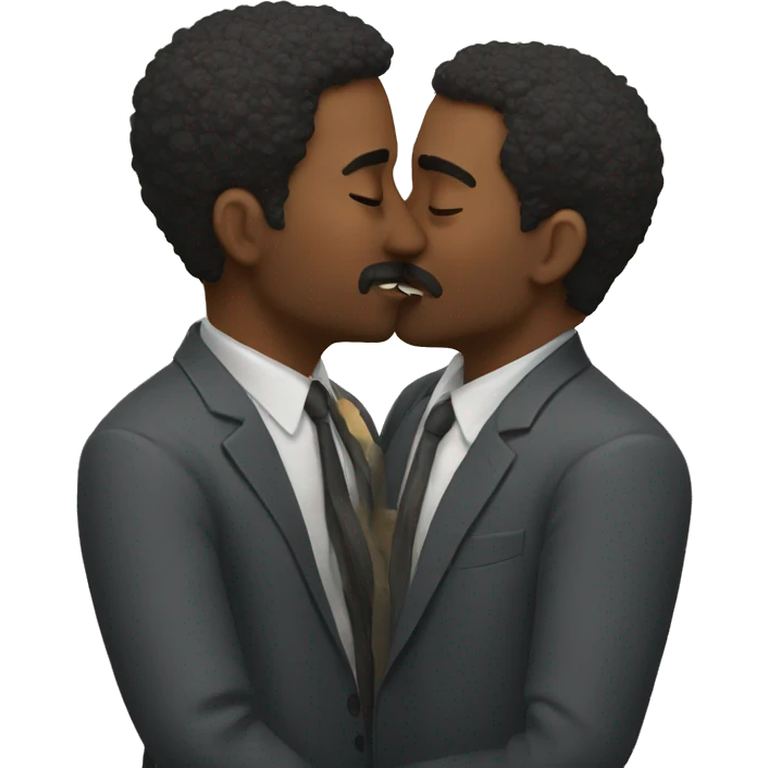 Two man kissing  emoji