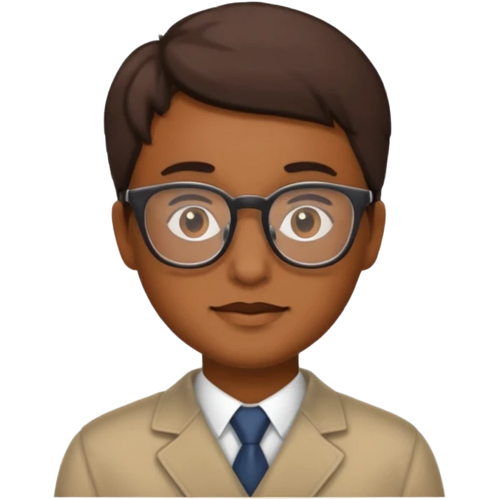 Carnero con lentes emoji