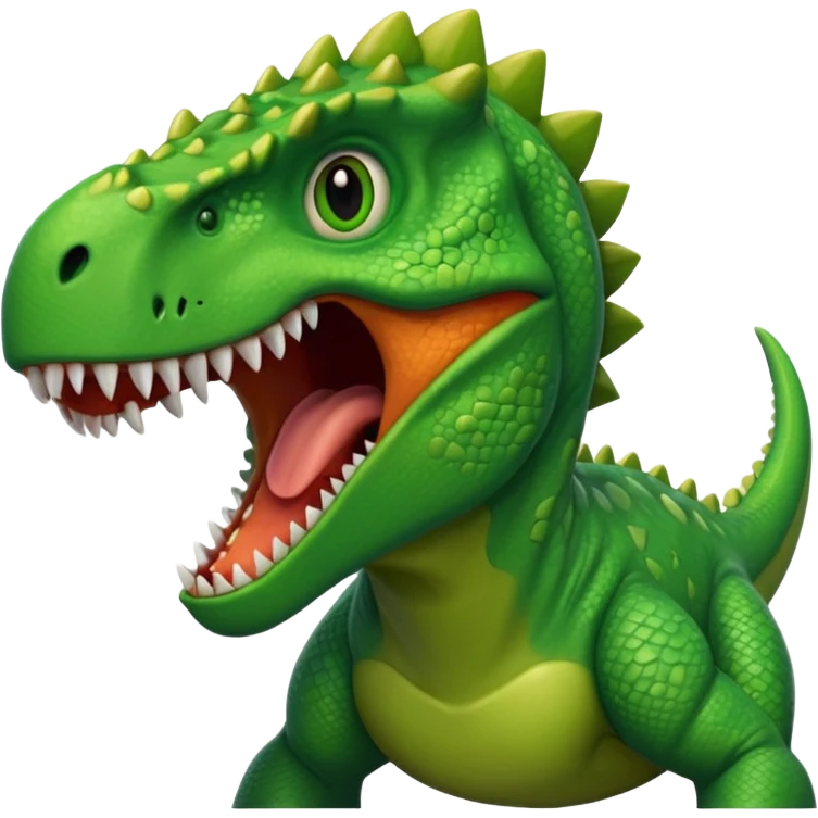 Dinosaur roaring emoji
