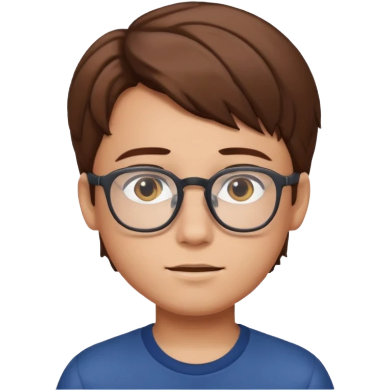 Glasses Wearing boy emoji