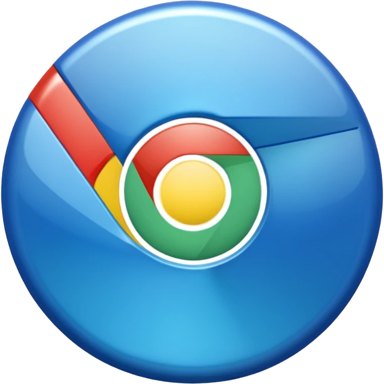 blue google chrome icon emoji
