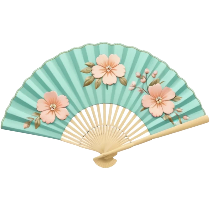 aesthetic hand fan emoji