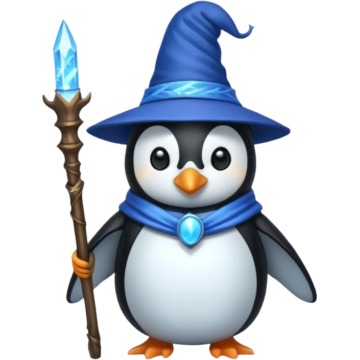 Penguin Wizard emoji