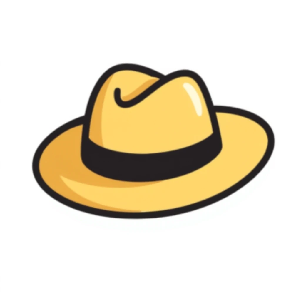 A gold fedora emoji emoji