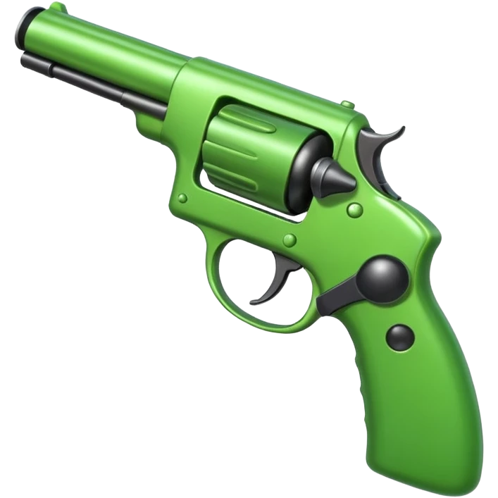 Pea with a gun emoji