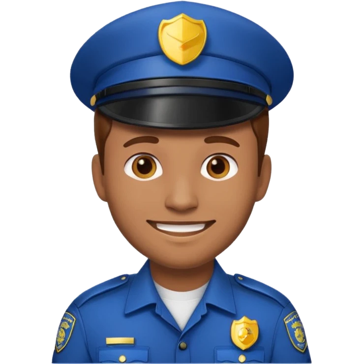 Polizist Emoji mann braune haare emoji