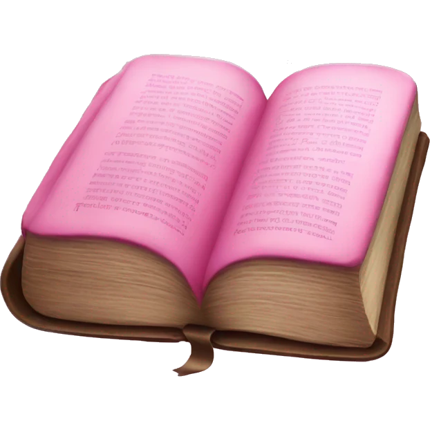 Bible color pink emoji