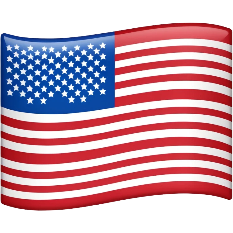 US flag upside down simplified style emoji