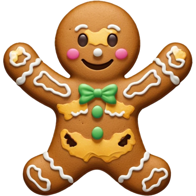 gingerbread man cookie emoji