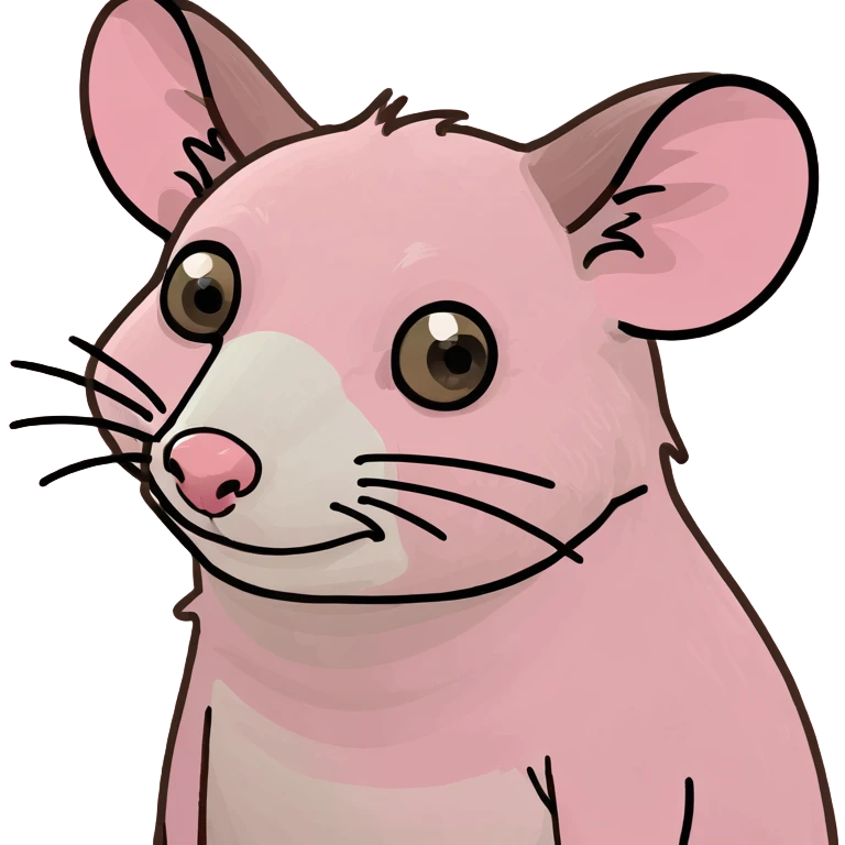 pink possum  emoji