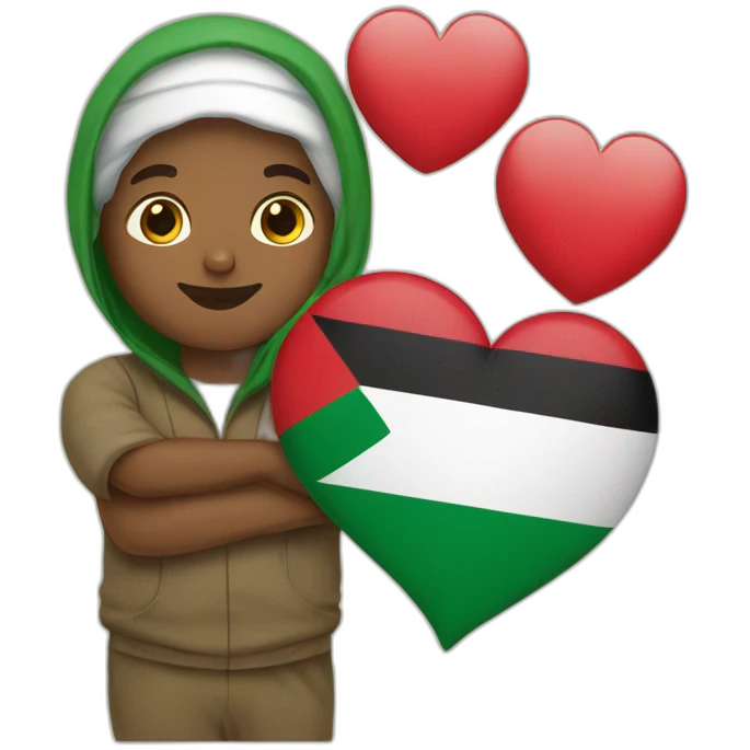 Palestine love emoji