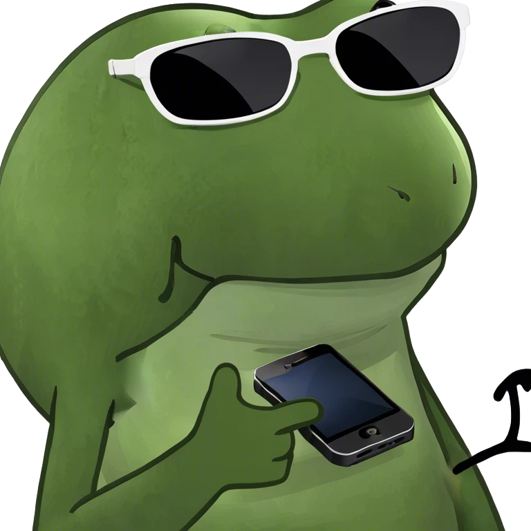 Green cheese with iPhone 3G emoji