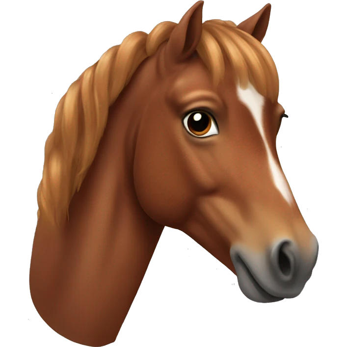 chestnut horse emoji