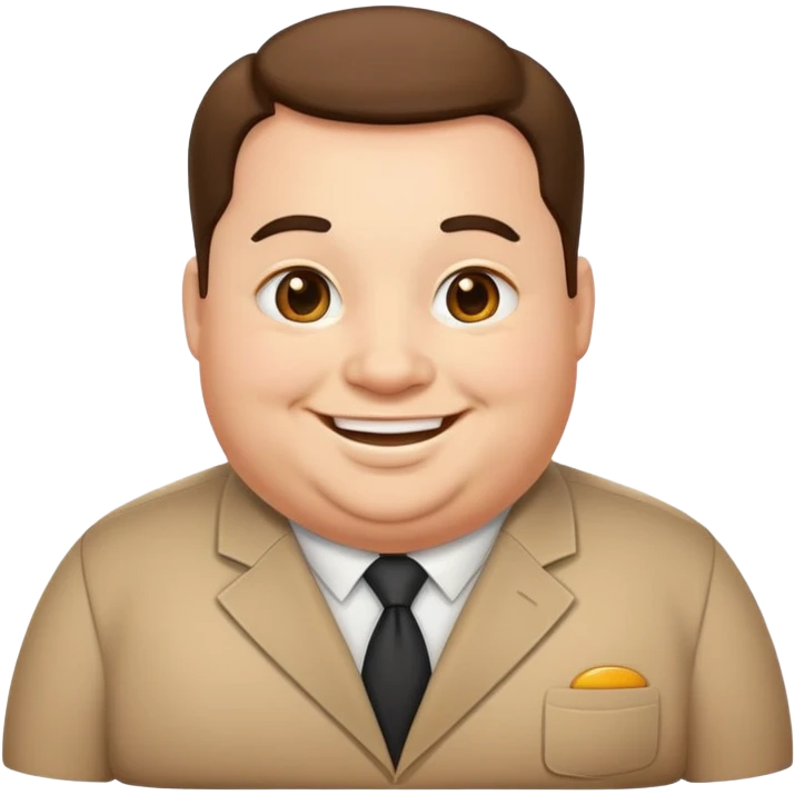 photorealistic fat official emoji