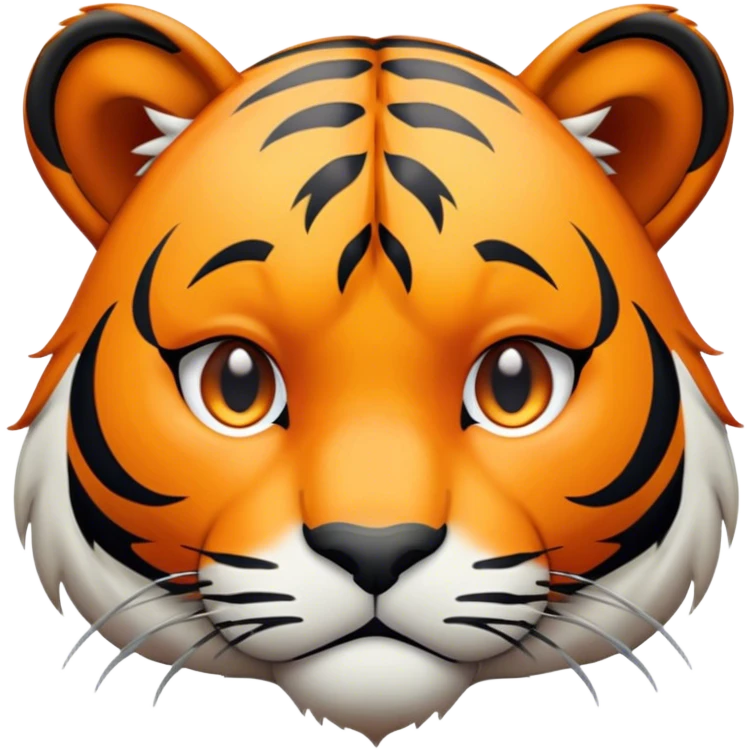 Sad tiger emoji
