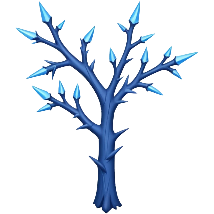 blue thorn emoji