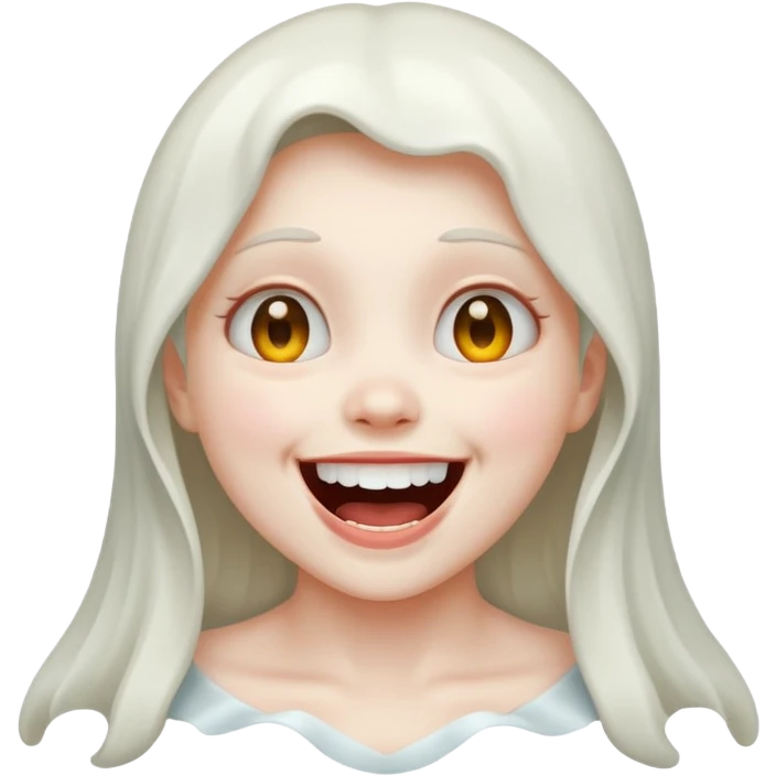 girl ghost laughing menacingly emoji