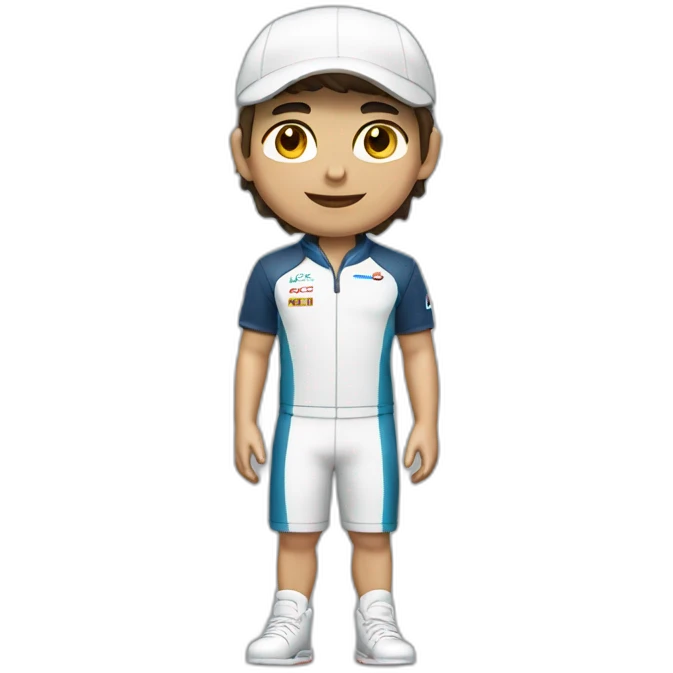 pilote de F1 joue au tennis de table emoji