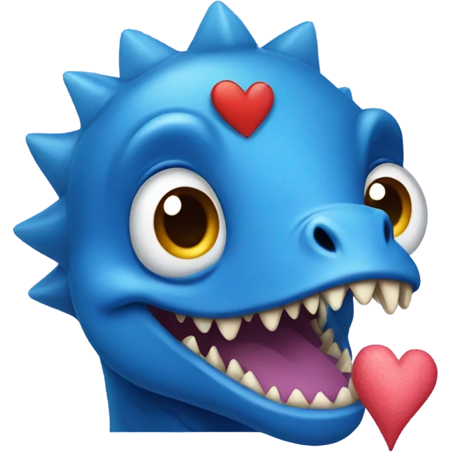 blue valentines dinosaur  emoji