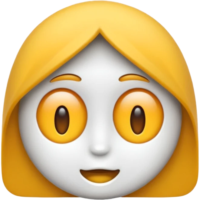 Строителньная каска белого цвета  emoji