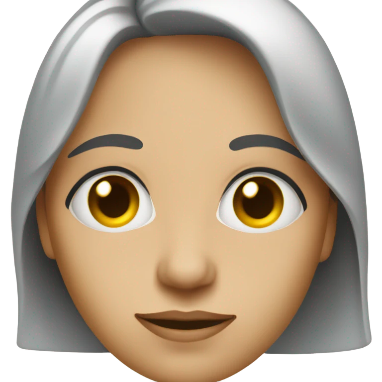 A woman that has eyes really far apart emoji