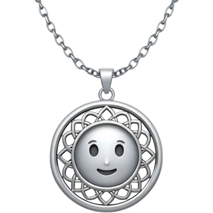 silver necklace emoji