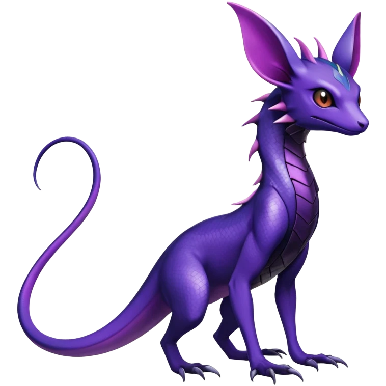 Shiny Salandit-Noivern-Espeon-Hybrid (Full body) emoji