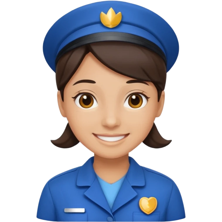 Care assistant my picture in blue uniform emoji