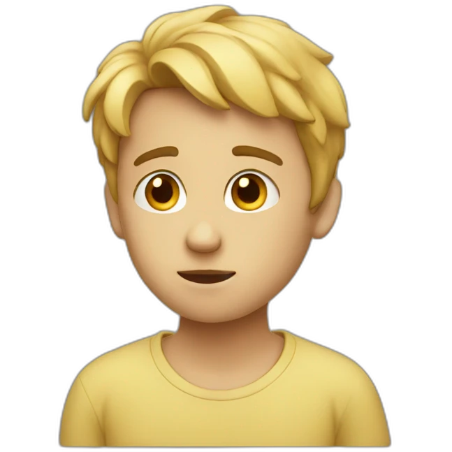 Thinking Boy emoji