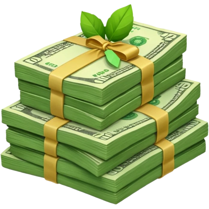 Dinero sin el envoltorio de regalo  emoji