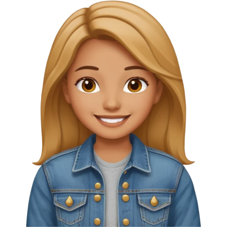 girl in jean jacket emoji