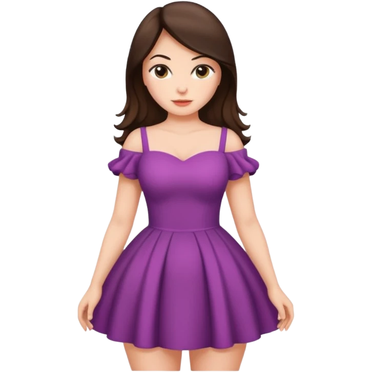 Brunette woman with massive bum emoji