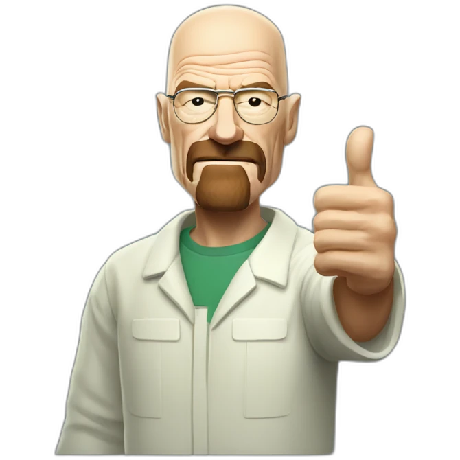 Walter white with thumb up emoji