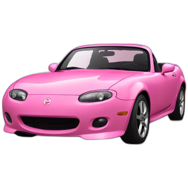 miata pink like cake emoji