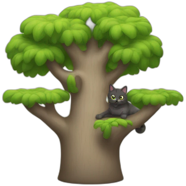 Cat tree emoji