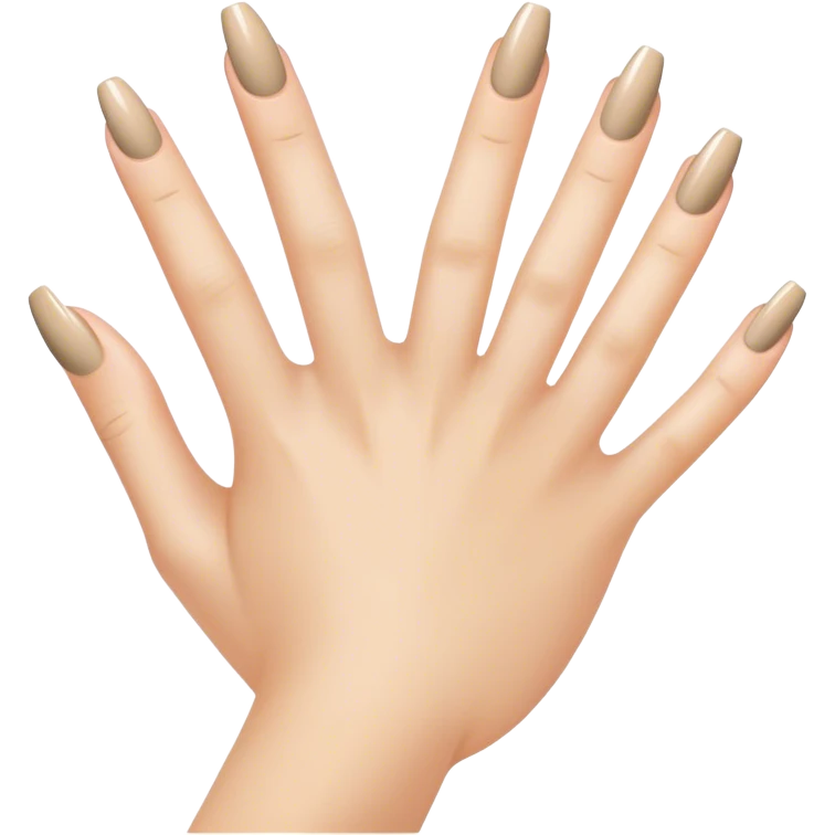 Uñas beich emoji