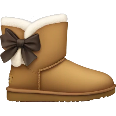 Ugg boots with bow emoji